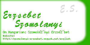 erzsebet szomolanyi business card